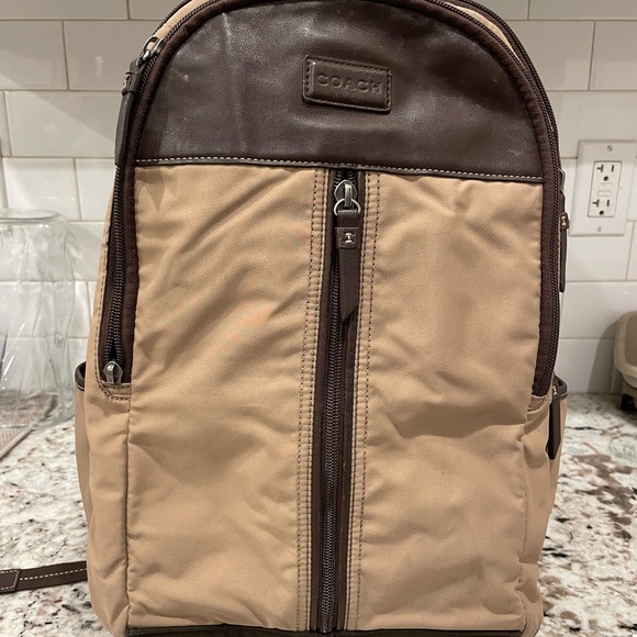 Coach Canvas leather backpack unisex - Picture 12 of 15